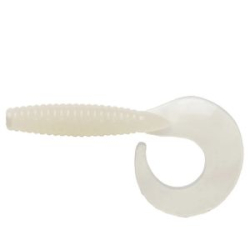 Силиконовая приманка Wake Grub 3,5" цв. WHITE GLOW 033