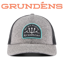 Grundens Poseidon Low Pro Trucker, Heather Charcoal