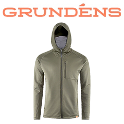 Grundens Grundies Thermal FZ Hoodie, Deep Depths