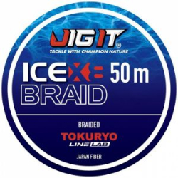 Плетёный шнур Jig It x Tokuryo Ice Braid X8 Blue 50m PE 2.5