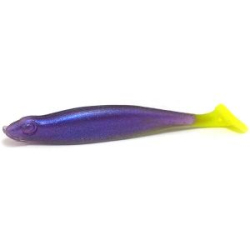 Силиконовая приманка Boroda Baits Anchous 55мм цвет ФИОЛЕТОВЫЙ ПЕРЛАМУТР/ЛИМОН (Violet pearl/Lemon)