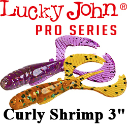 Lucky John Pro Series Curly Shrimp 3"