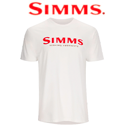 Simms Logo T-Shirt, White