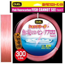 Флюорокарбон Duel Pink Fluorocarbon Fish Cannot See 30m 3Lbs 1.5kg (0.148mm)