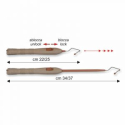 Экстрактор телескопический для форели и крупной рыбы Stonfo - SMALL 22/25cм (Art.665-1)