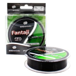 Леска Shii Saido Fantaji 100м, d-0,203 мм, test-3,20 кг, угольно черный