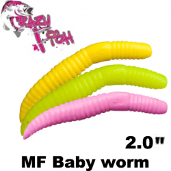 Crazy Fish MF Baby Worm 2"