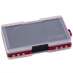 Коробка рыболовная Fishka Petrov "Мормышка" двусторонняя малая (вишневая)