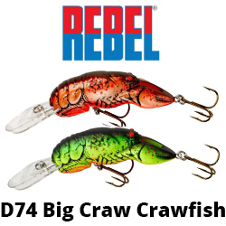 Rebel D74 Big Craw Crawfish