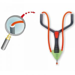 Рогатка для прикормки Stonfo Pro Match № 2 резина Ø 3,8мм (Art.357)