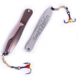 Блесна вертикальная зимняя Lucky John Walle с цепочкой и крючком 50мм цвет CS