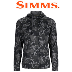 Simms Challenger Fishing Hoody, Regiment Camo Carbon