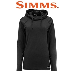 Simms Women's Heavyweight Baselayer Hoody, Black