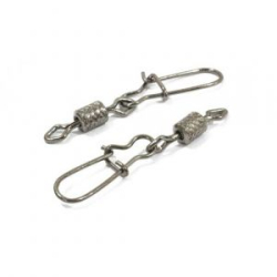 Вертлюг цилиндр с накаткой с застёжкой duo-Lock №1/0х3 70кг. Bz 10шт