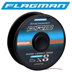 Flagman Sherman Pro Braid PE X8 коричневый 10м