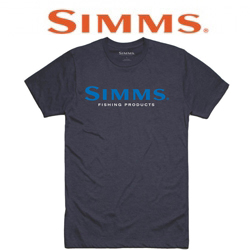 Simms Logo T-Shirt S19 Navy Heather