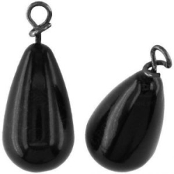 Груз Крашеный "Колокол" с быстросъемной застежкой 8 гр, цвет 04-черный