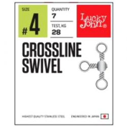 Вертлюги трехсторонние Lucky John Pro Series Crossline Swivel 006 7шт.