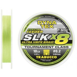 Плетеный шнур Trabucco SLK X8 Special Feeder, 150m Lime Yellow - #0.4/12lb