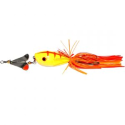 Приманка-незацепляйка Лягушка-поппер с пропелл. LF35 45mm 7g тверд. оснащ. плав. цв. P16