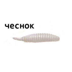 Мягкая приманка Trout Zone Ribber Pupa 2.3" белый чеснок