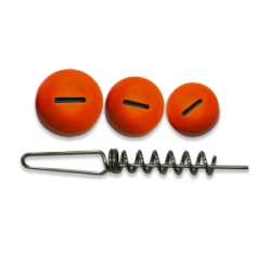 Набор грузов Strike Pro для быстрой подгрузки силикона со штопором 4-8-12гр 3шт оранжевый