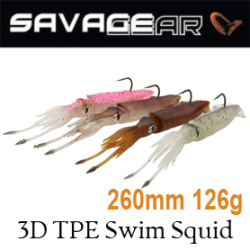 Savage Gear 3D TPE Swim Squid 260mm 126g