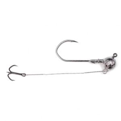 Джиг-головка Fishgames "Коготь" 5/0 со стингером 100 мм. тройник "Барбариан" - 28 гр    