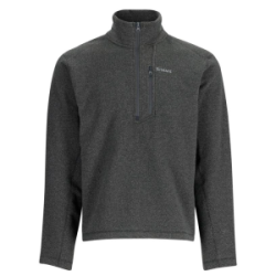Пуловер Simms Rivershed Half Zip Fleece, Black Heather, M