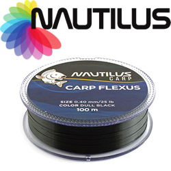 Nautilus Carp Flexus Dull Black 100м