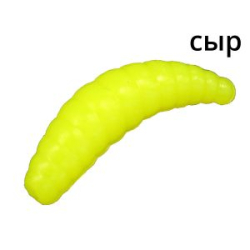 Мягкая приманка Trout Zone Maggot 1,3" (12 шт) шартрез сыр