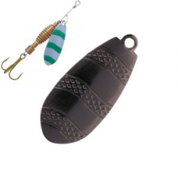 Блесна вращающаяся Mikado Drone №4 - (чёрный пепел)