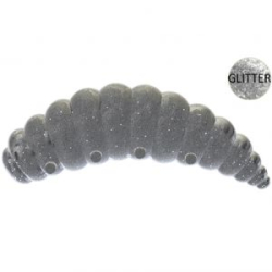 Силиконовая приманка Zombie Dura Plus (Дура+) цвет Серебро (Silver), блёстка (glitter), floating