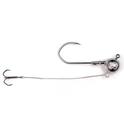Джиг-головка Fishgames "Коготь" 5/0 со стингером 70 мм. тройник "Барбариан" - 40 гр