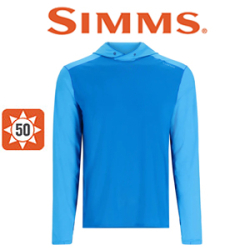 Simms SolarFlex Hoody, Bright Blue/Seaport