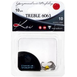 Крючок тройные KOI "6063", размер 10 (INT), цвет BN (10 шт.)