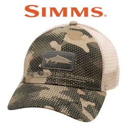 Simms Salmon Icon Trucker, Hex Flo Camo Timber