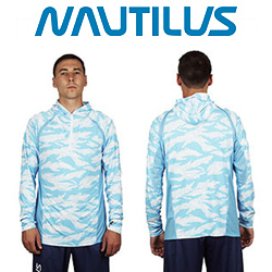 Nautilus SPF цвет Blue (Ice Silk) Джерси с капюшоном