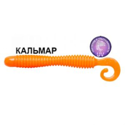Силиконовая приманка Crazy Fish Active Slug 4" 31-100-64-6 кальмар цв. fluo orange (флуоресцентно-оранжевый)