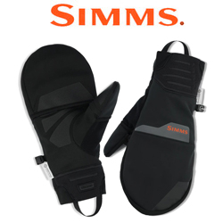 Simms Windstopper Foldover Mitt, Black