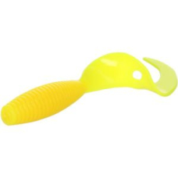 Силиконовая приманка Mikado Twister 64мм 1.0гр. цвет YELLOW {6шт.} жёлтый, ароматизир. (PMTBT-64-YE)