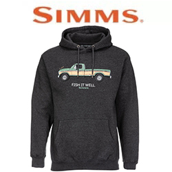 Simms Fish It Well 250 Hoody, Charcoal Heather