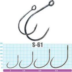 Одинарный крючок Owner S-61BC 51576 № 5/0