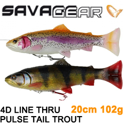 Savage Gear 4D Line Thru Pulsetail Trout 20cm 102g SS