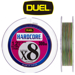 Duel PE Hardcore X8 300м 5Color-Yellow marking