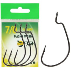Крючок офсетный Fish Season Magna Worm, №3/0 (5 шт)