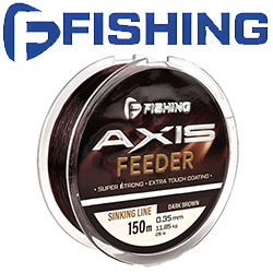 F-Fishing Axis Feeder Line Dark Brown 150m