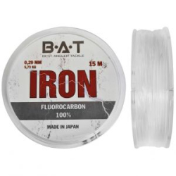 Леска Bat IRON Fluorocarbon 15м. / 0.29мм / 5.73кг