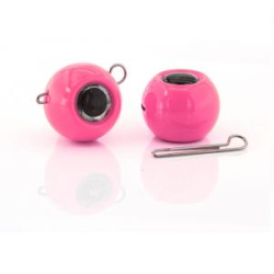 Мормыш Груз крашеный разборная чебурашка "ШАР" 2 гр., цвет 14-розовый люминофор GCR(B)C-02-14 10 шт