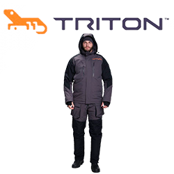 Triton "Pro Angler" -15 (Таслан, Серо-Чёрный)